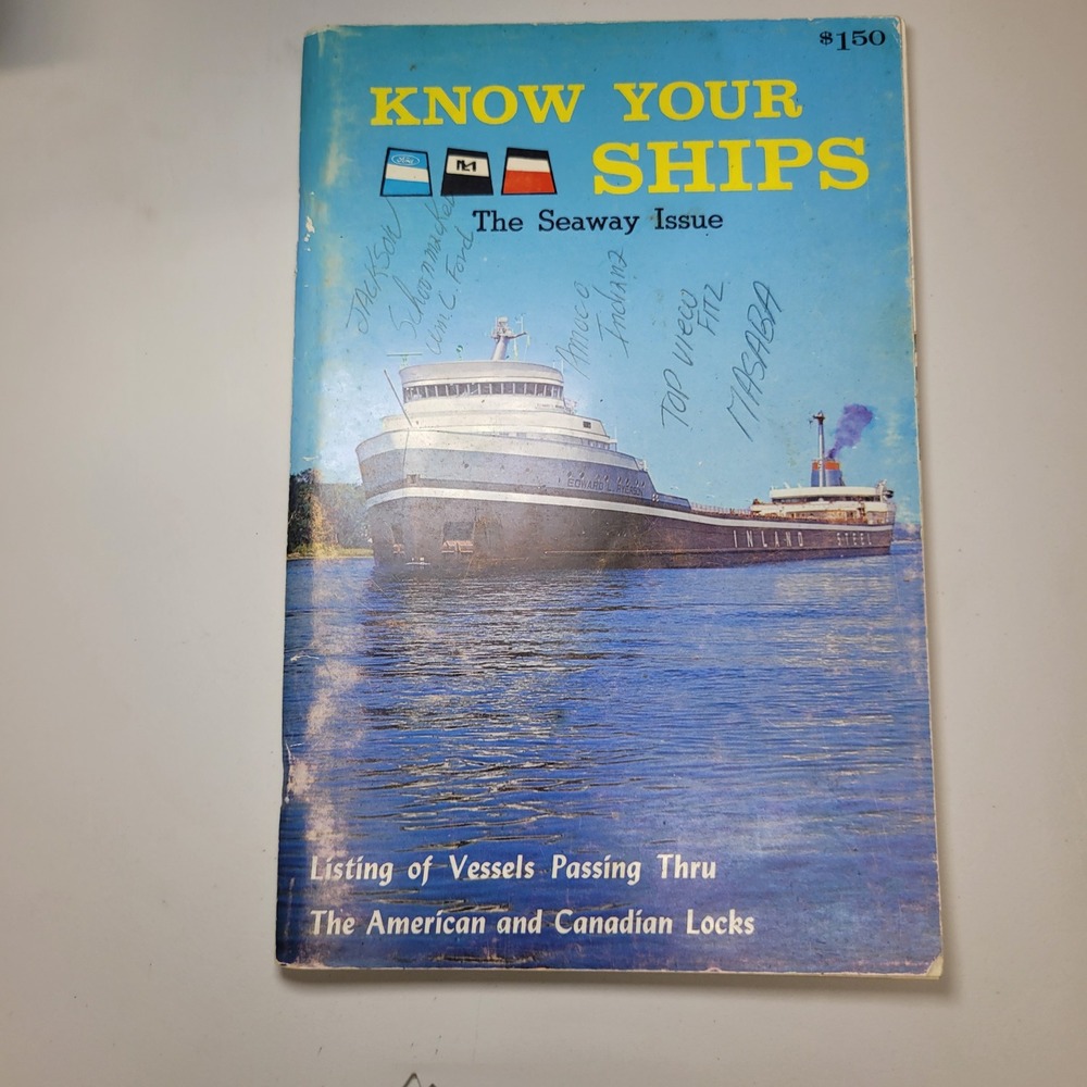 Know Your Ships 1969 Seaway Issue Great Lakes Marine Guide Thomas Manse 11th Ed